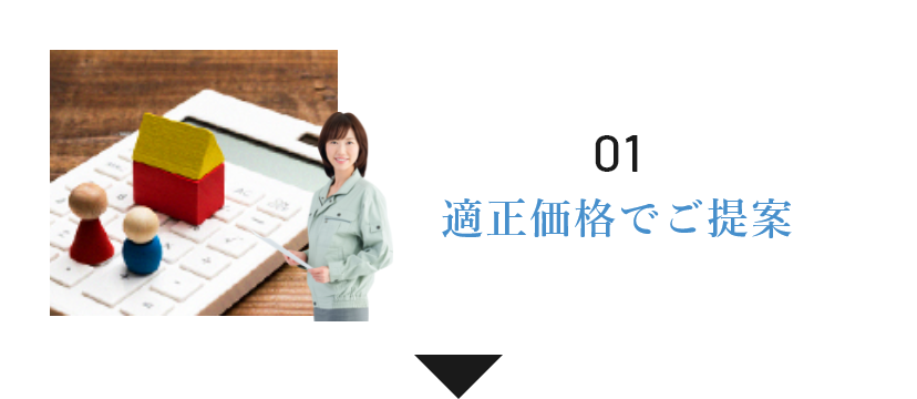 01 適正価格でご提案